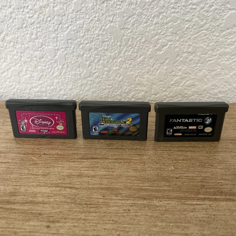 Nintendo Gameboy Advance Disney Princess Bundle Deal - Authentic, Untested